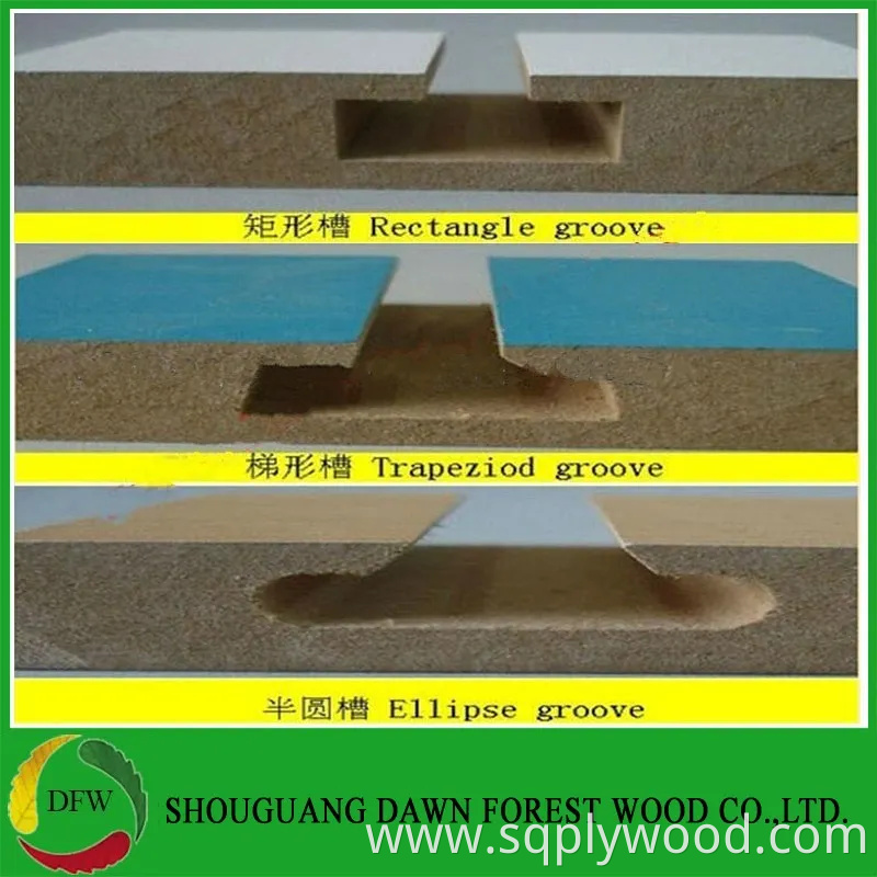 15/18mm MDF of Slot Board T&G Board